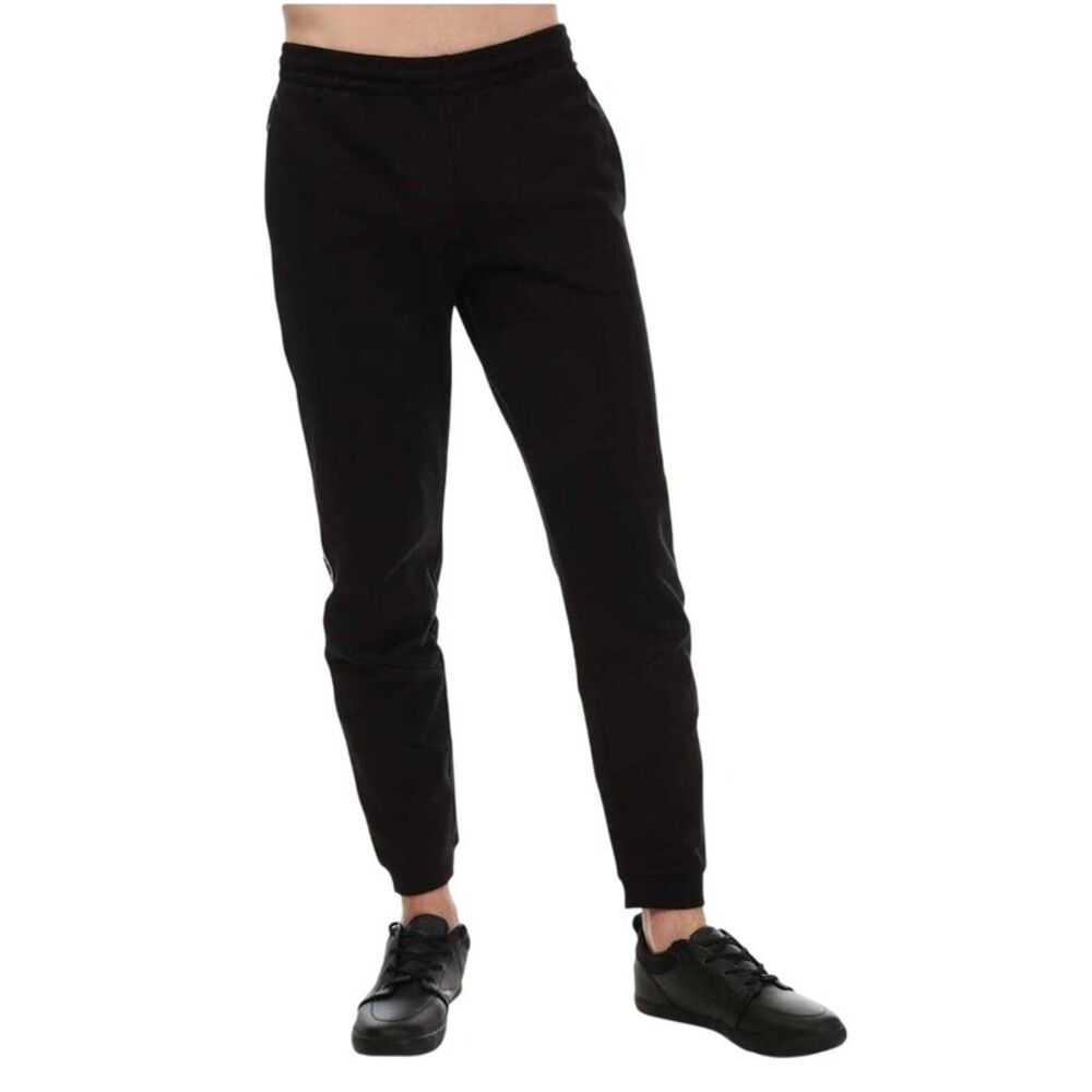 Lacoste Mens Tape Logo Joggers / Black